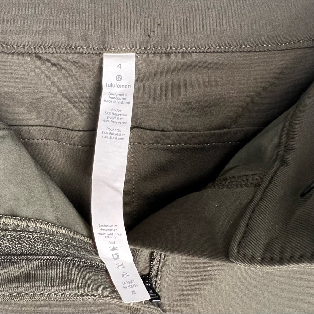 Lululemon Ca 35801 Rn 106259 Compression Pant Leggings Green Womens Sz 4 Golf - Picture 4 of 10
